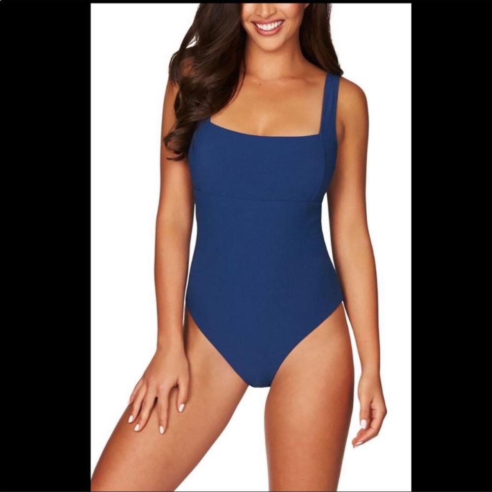 Sea Level Riviera Ribbed One Piece Swimsuit NWOT